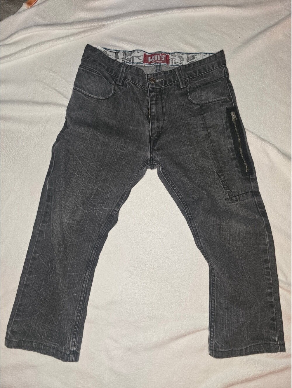 Levi's 511 Skinny Black Denim Jeans with Zip Pocket